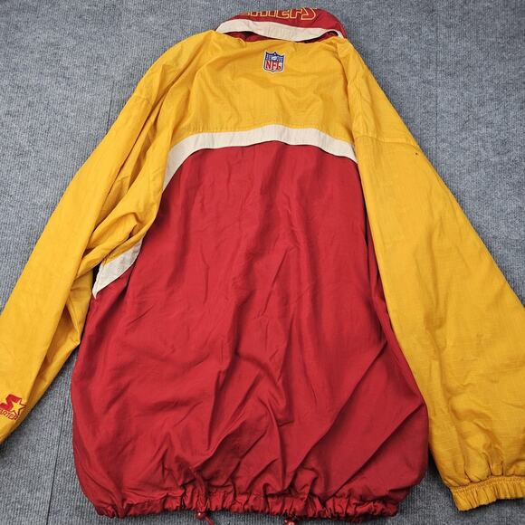 Vintage Kansas City Chiefs Starter Jacket Mens XL NFL Football Windbreaker 90s - Picture 8 of 8